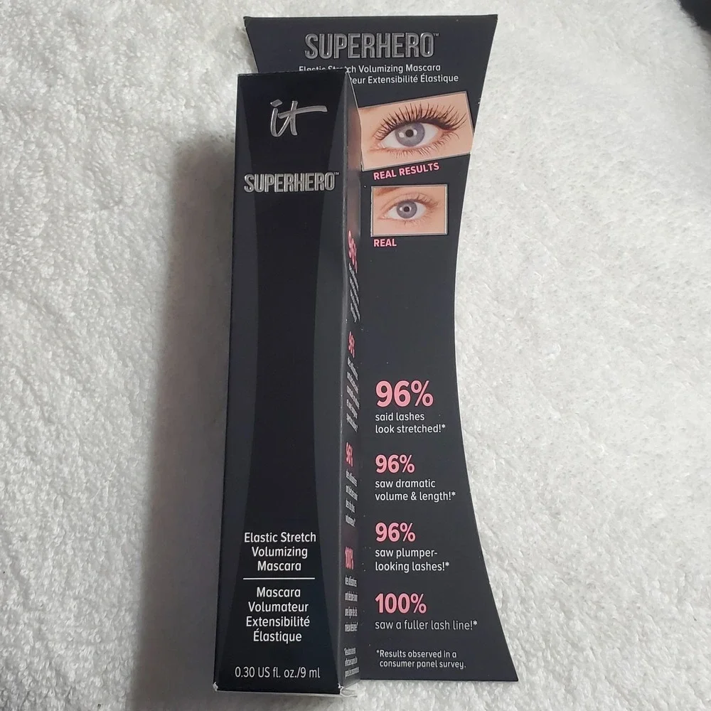 IT Cosmetics Superhero No-Tug Shadow Stick Silk Armor 0.05 oz/ and Black Mascara